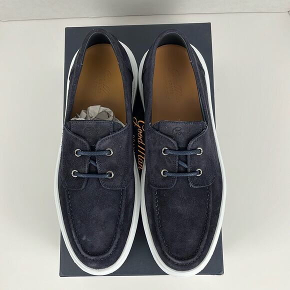 GoodMan Portland Shoe Mens 10 Suede Loafer Sneaker Blue Low Top Slip On Good Man